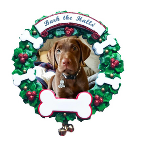 personalised dog christmas tree decoration