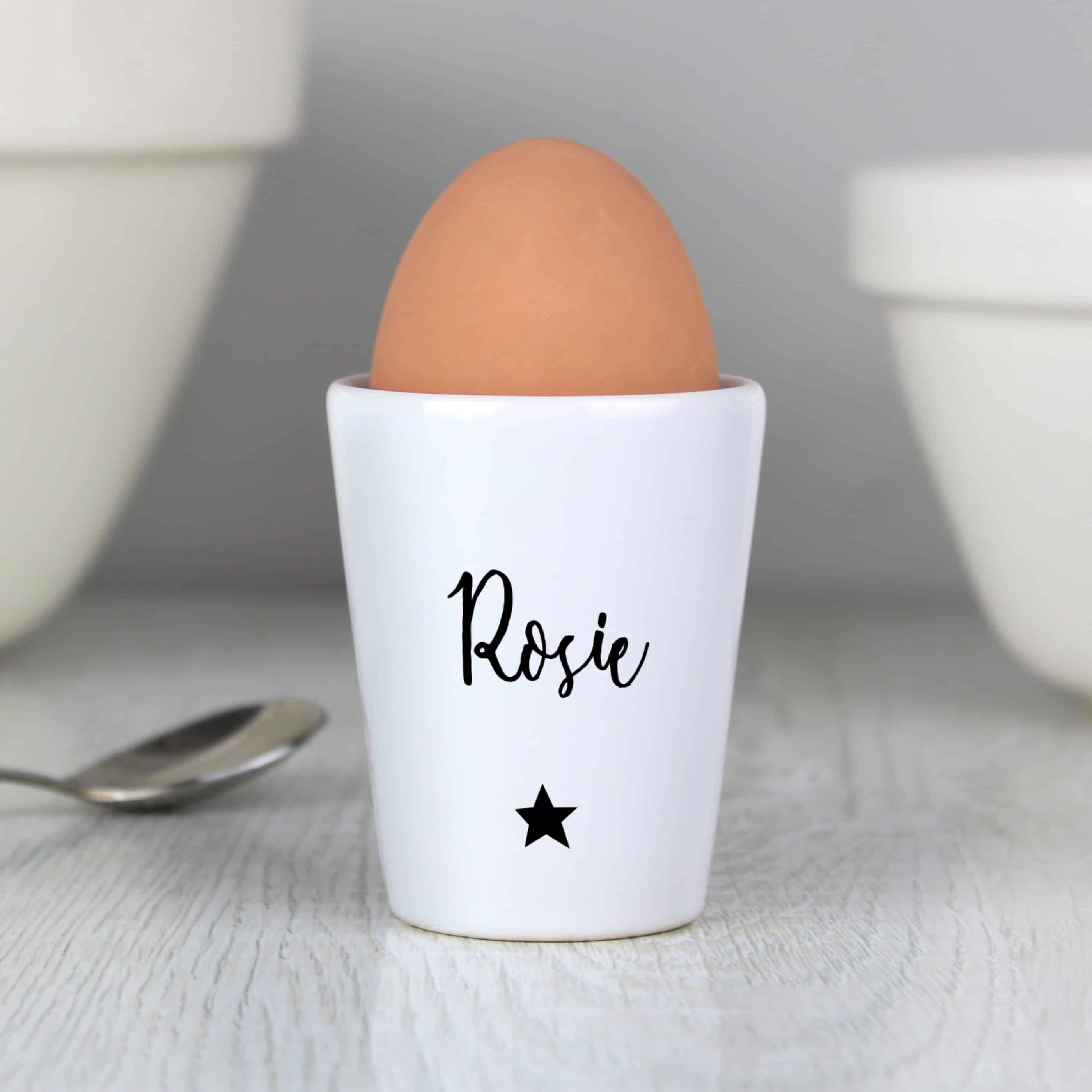 personalised ceramic egg cup