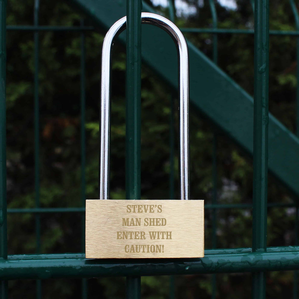 engraved padlock ideal gift for any occasion