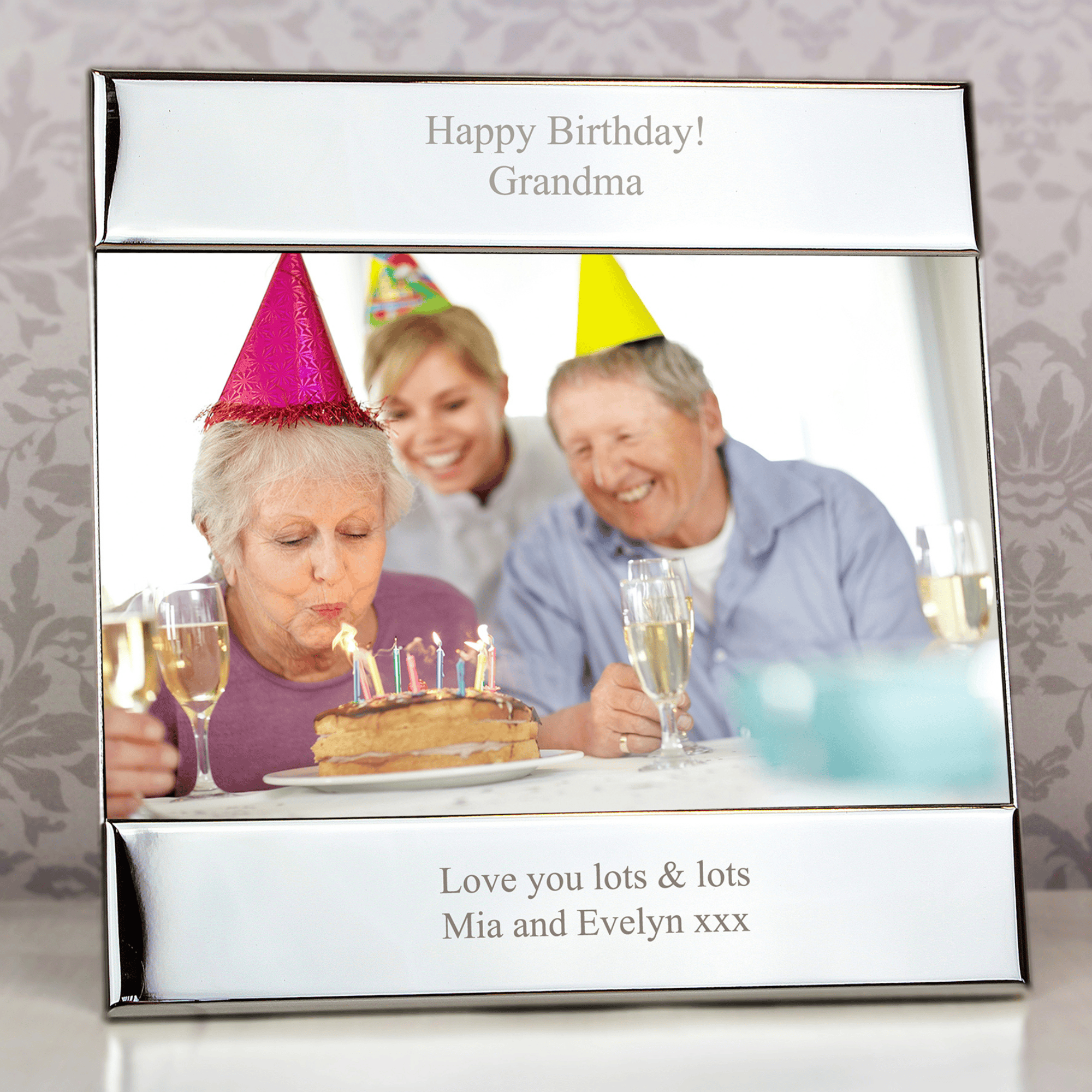 personalised 6x4 photo frame with any message over 4 lines