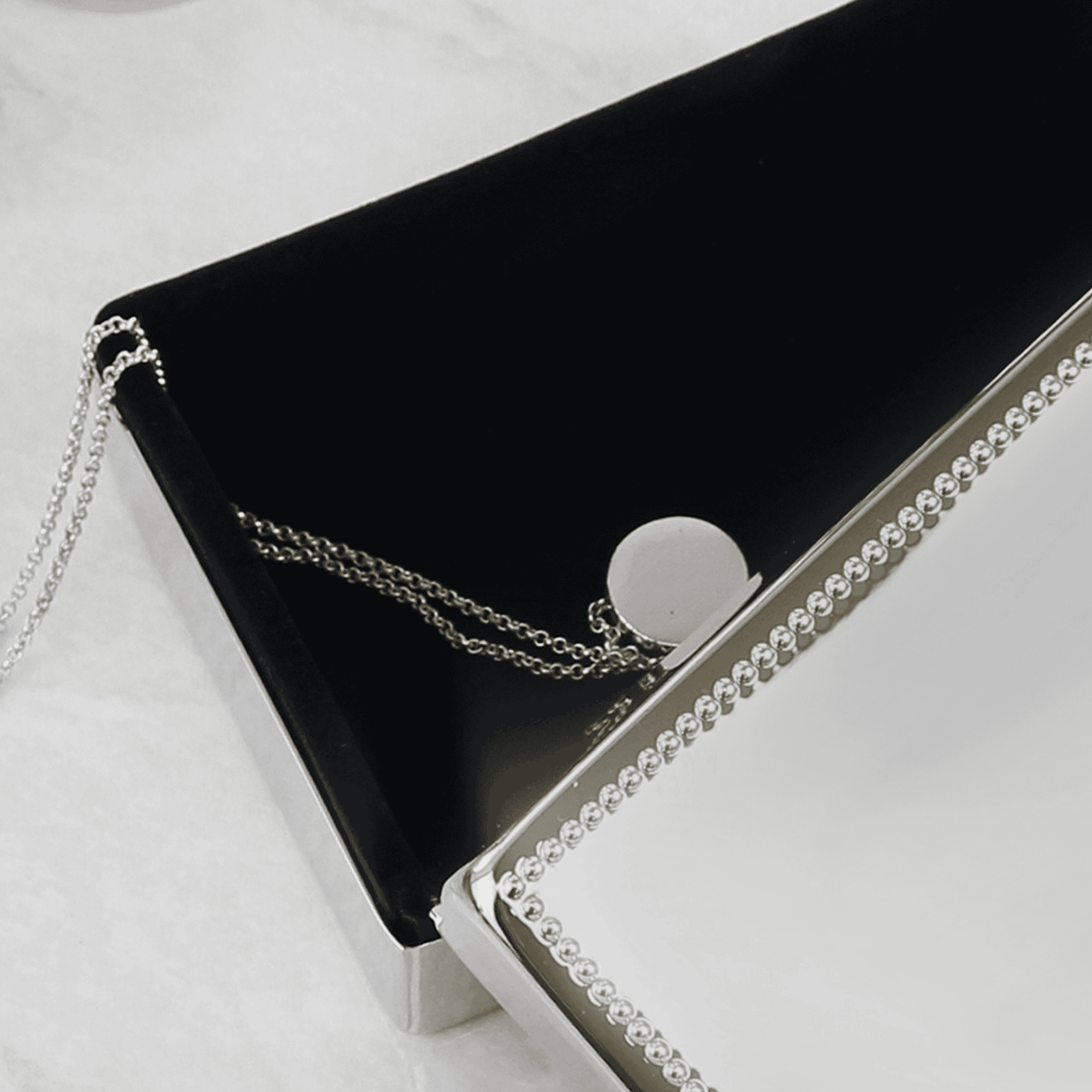 personalised jewellery box with name in large font and message underneath