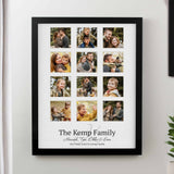 Personalised Family Black Multi Photo Frame
