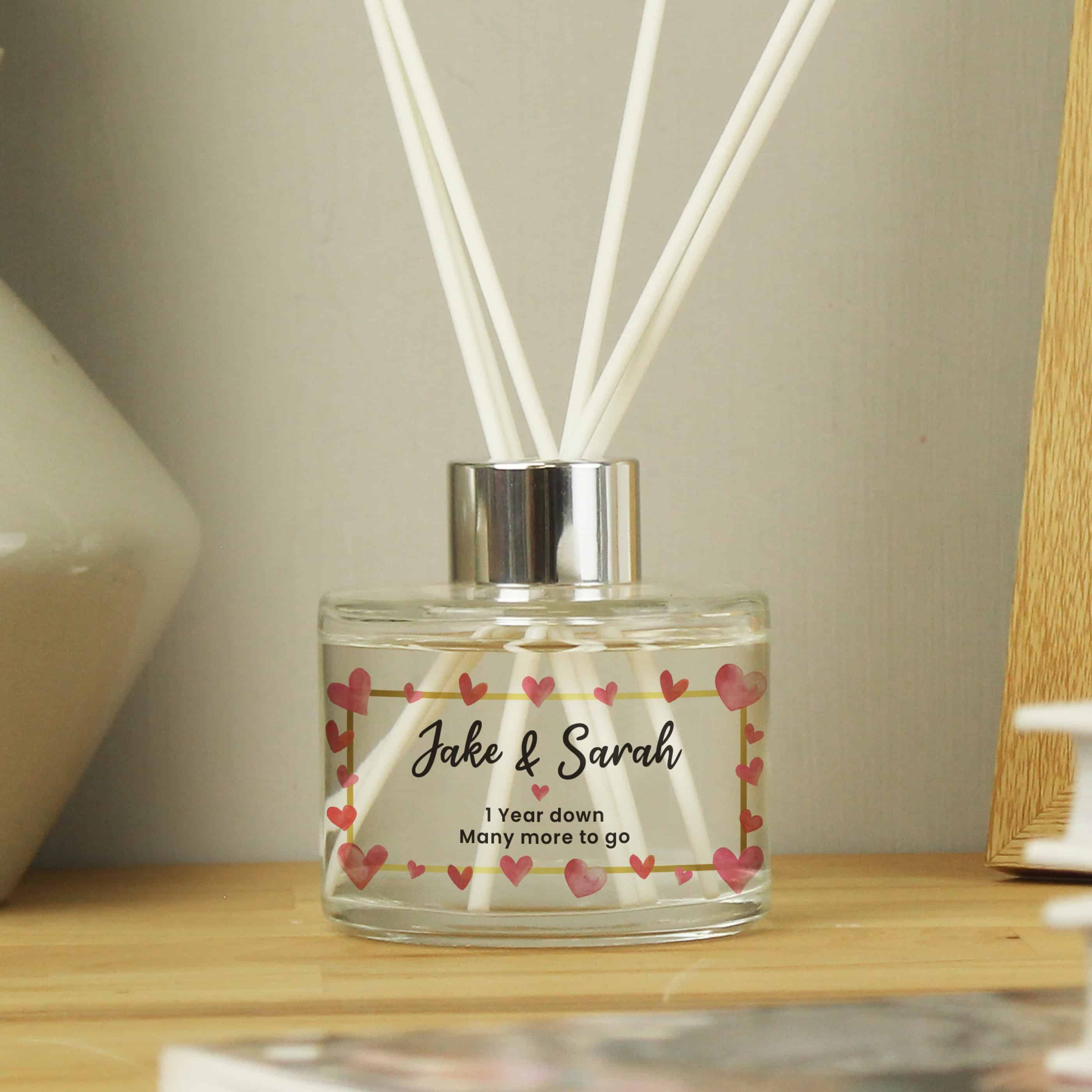 Personalised Hearts Diffuser
