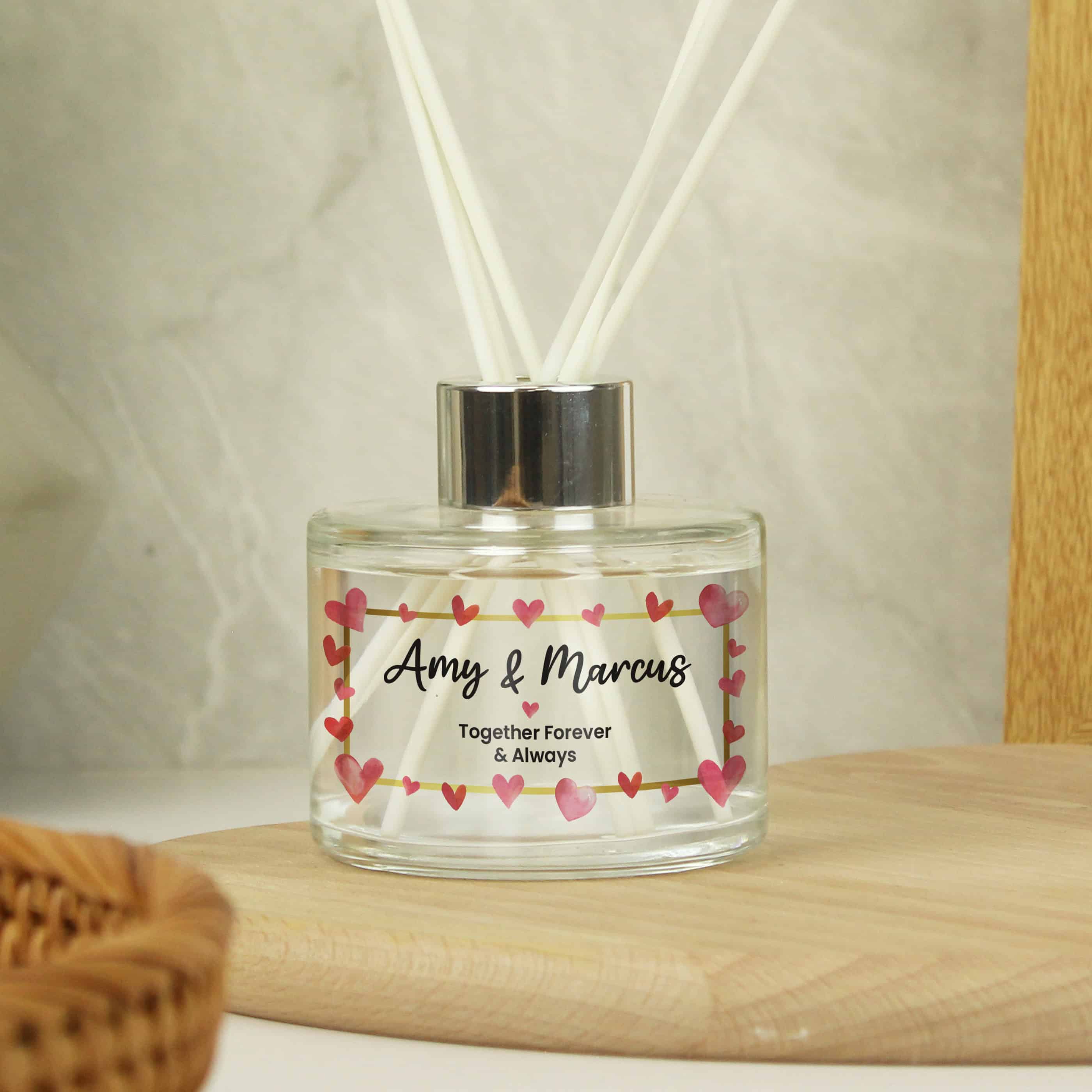 Personalised Hearts Diffuser
