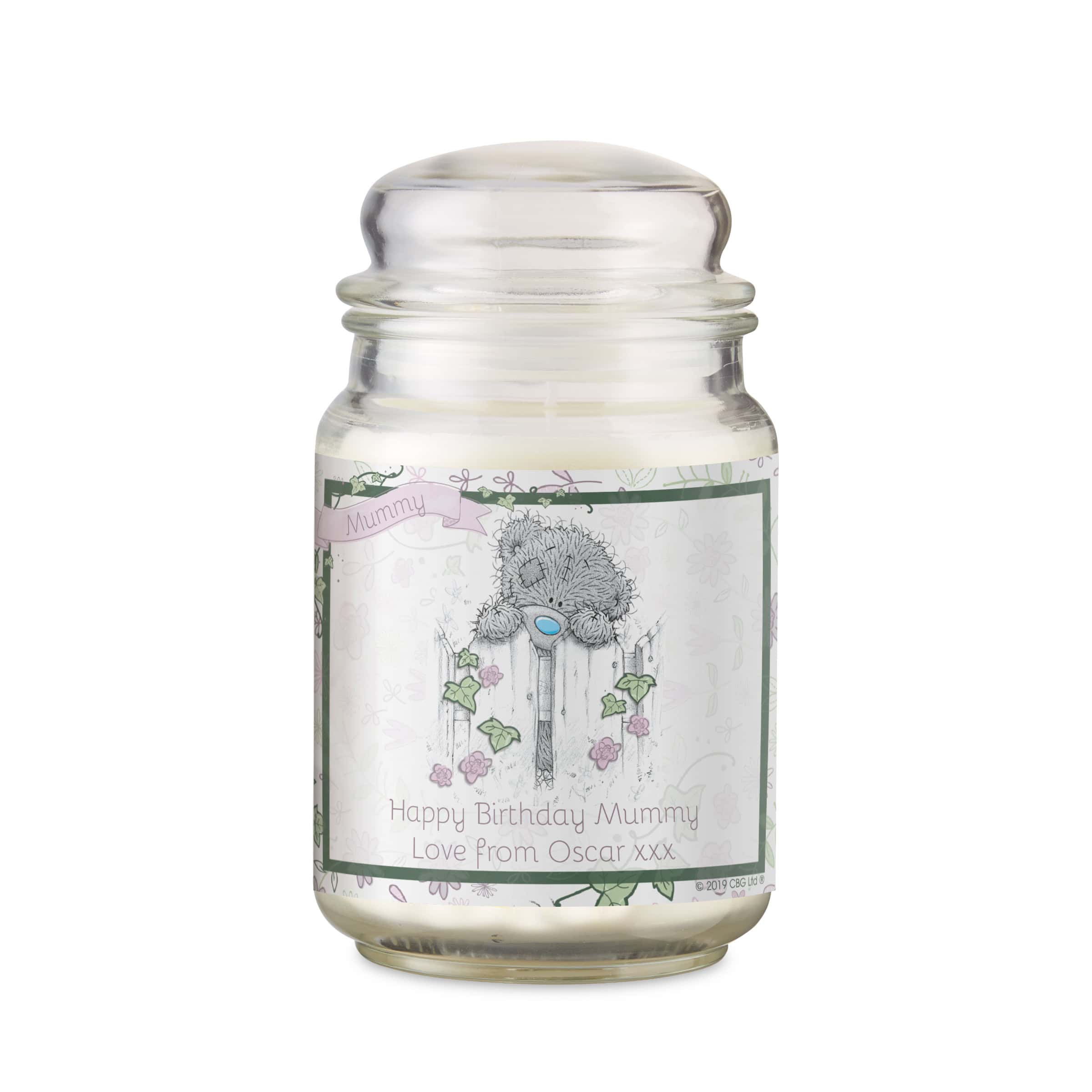 Personalised Me to You Secret Garden Large Candle Jar
