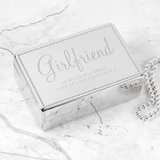 personalised jewellery box with name in large font and message underneath