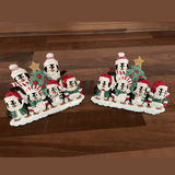 personalised penguin family mantle