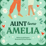 book cover of the personalised Aunt and Me book with the child's name on the front cover. 