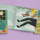 open book ofpersonalised Auntie and Me book