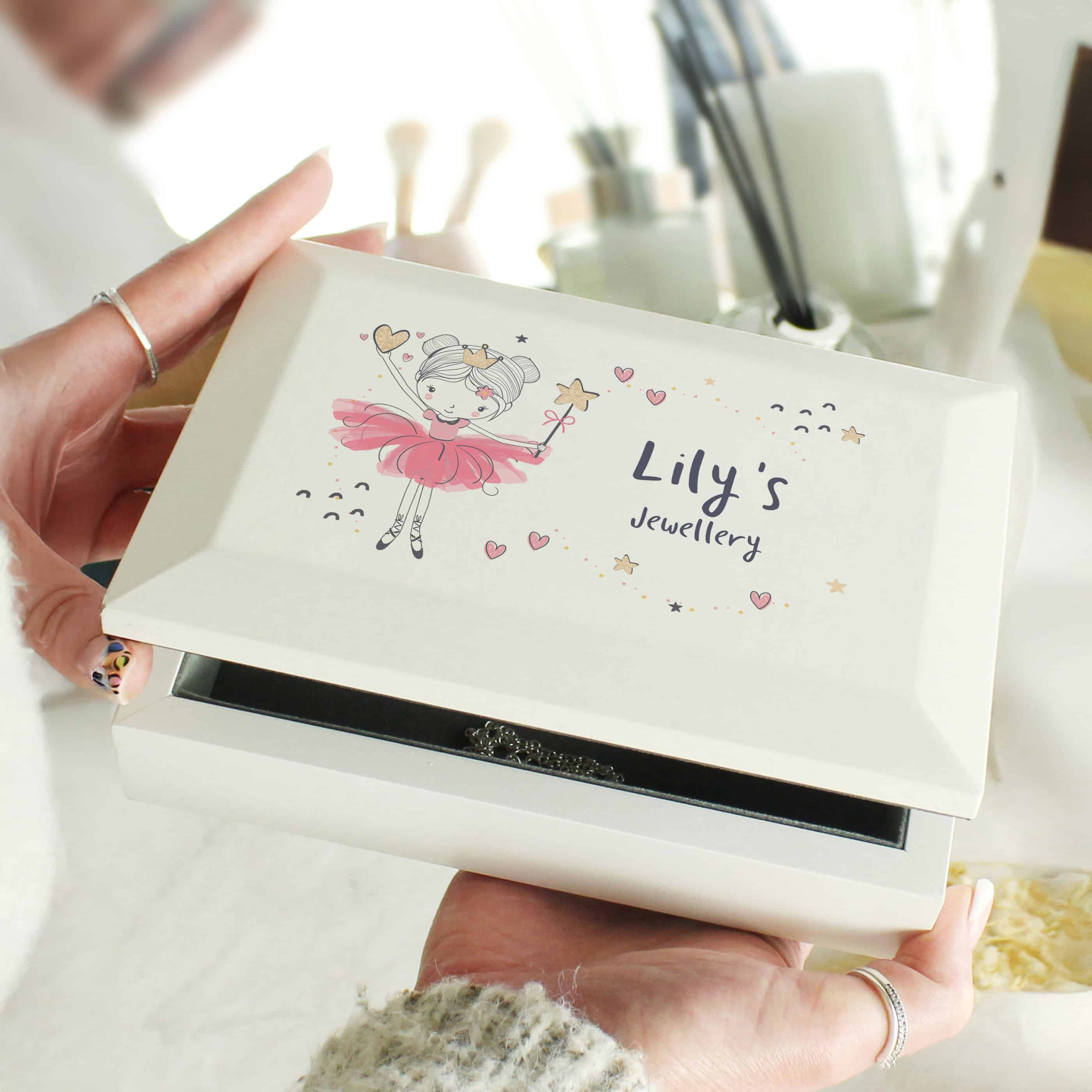 personalised ballerina jewellery box