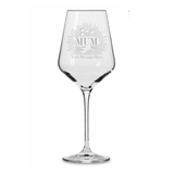 best mum ever personalised glass