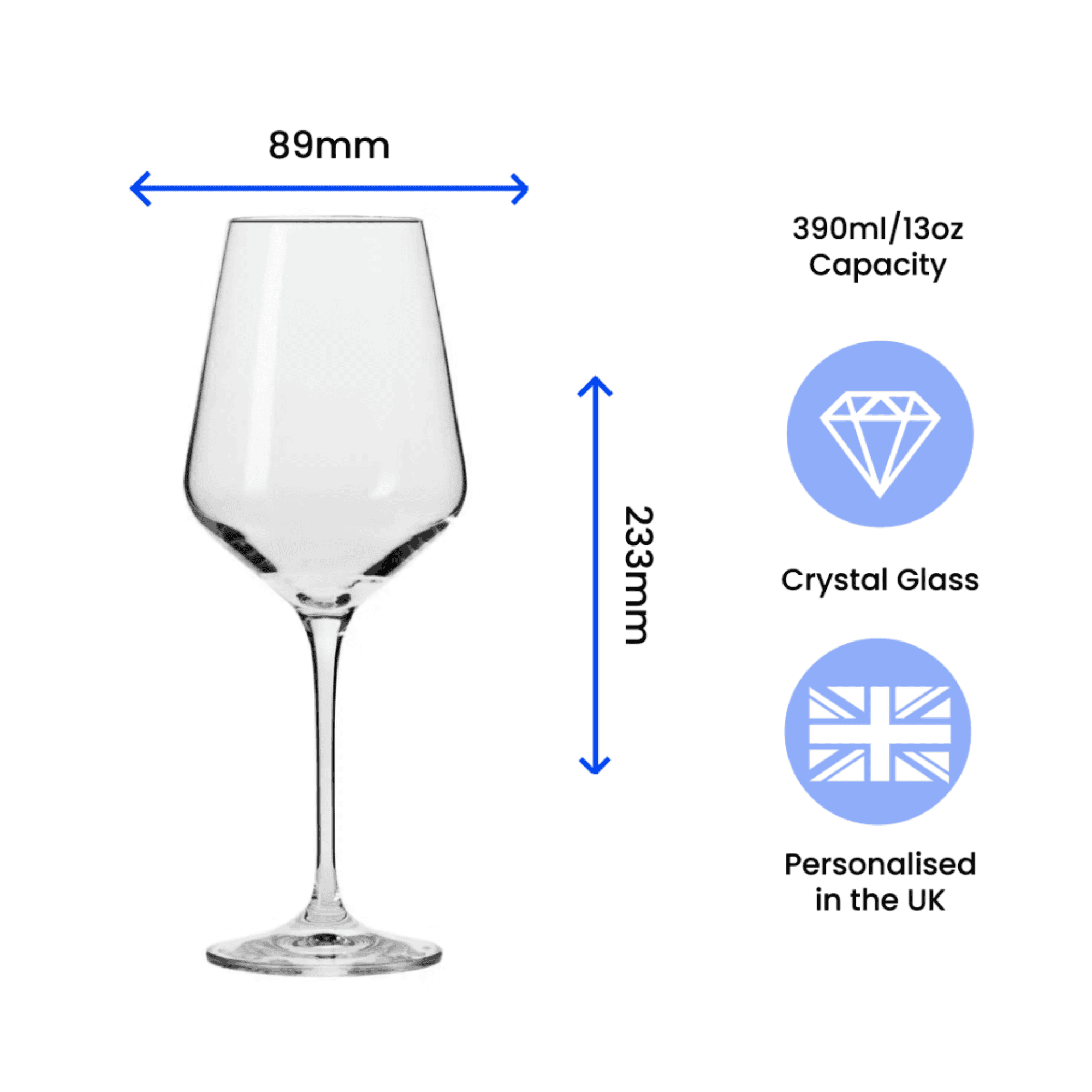 best mum ever personalised glass