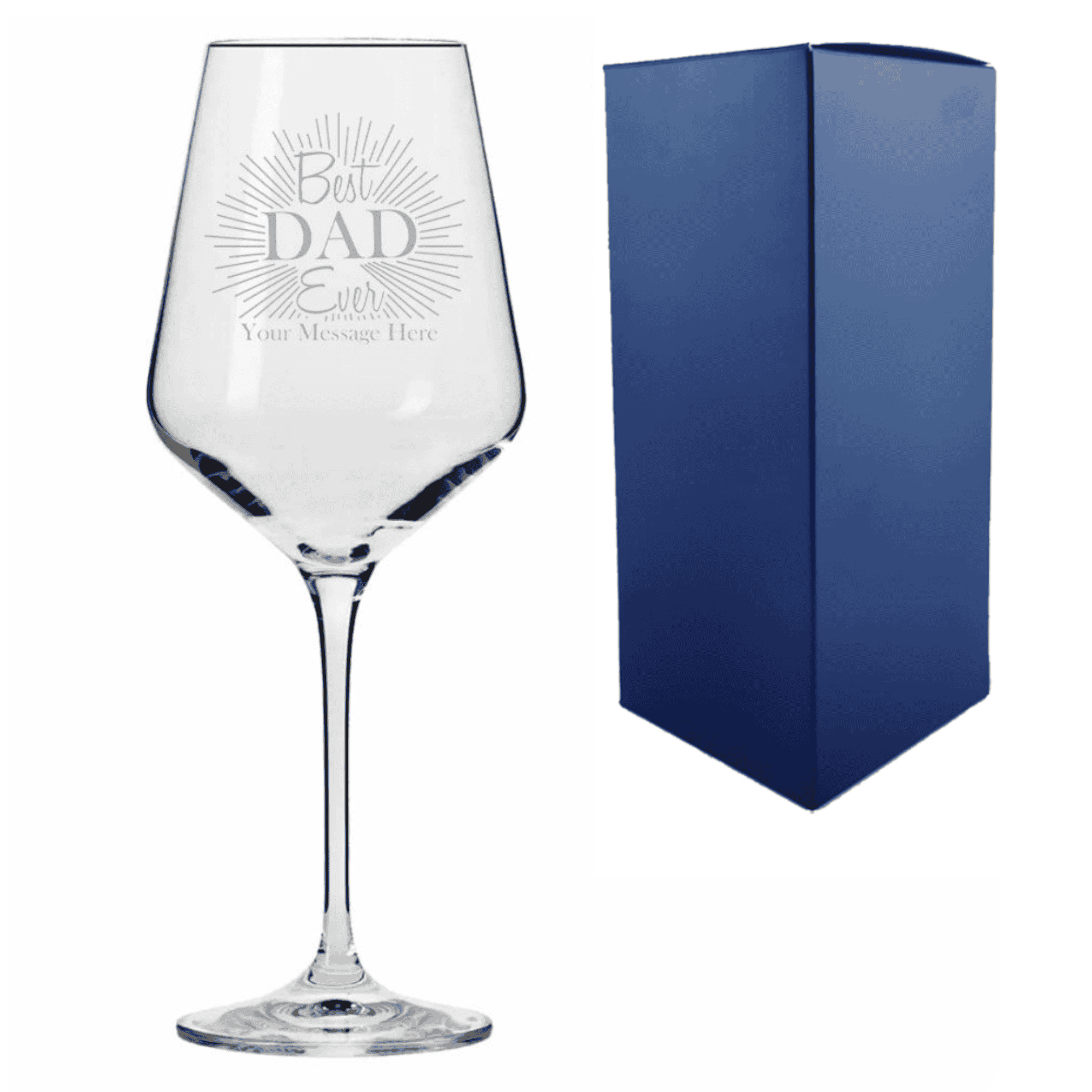  best dad ever personalised glass