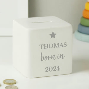 personalised money box.