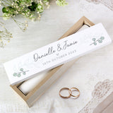 Personalised Certificate Holder – Eucalyptus Wooden Wedding & Christening Keepsake Box