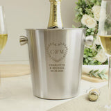 Personalised Botanical Ice Bucket – Stainless Steel Barware, Wedding & Anniversary Gif
