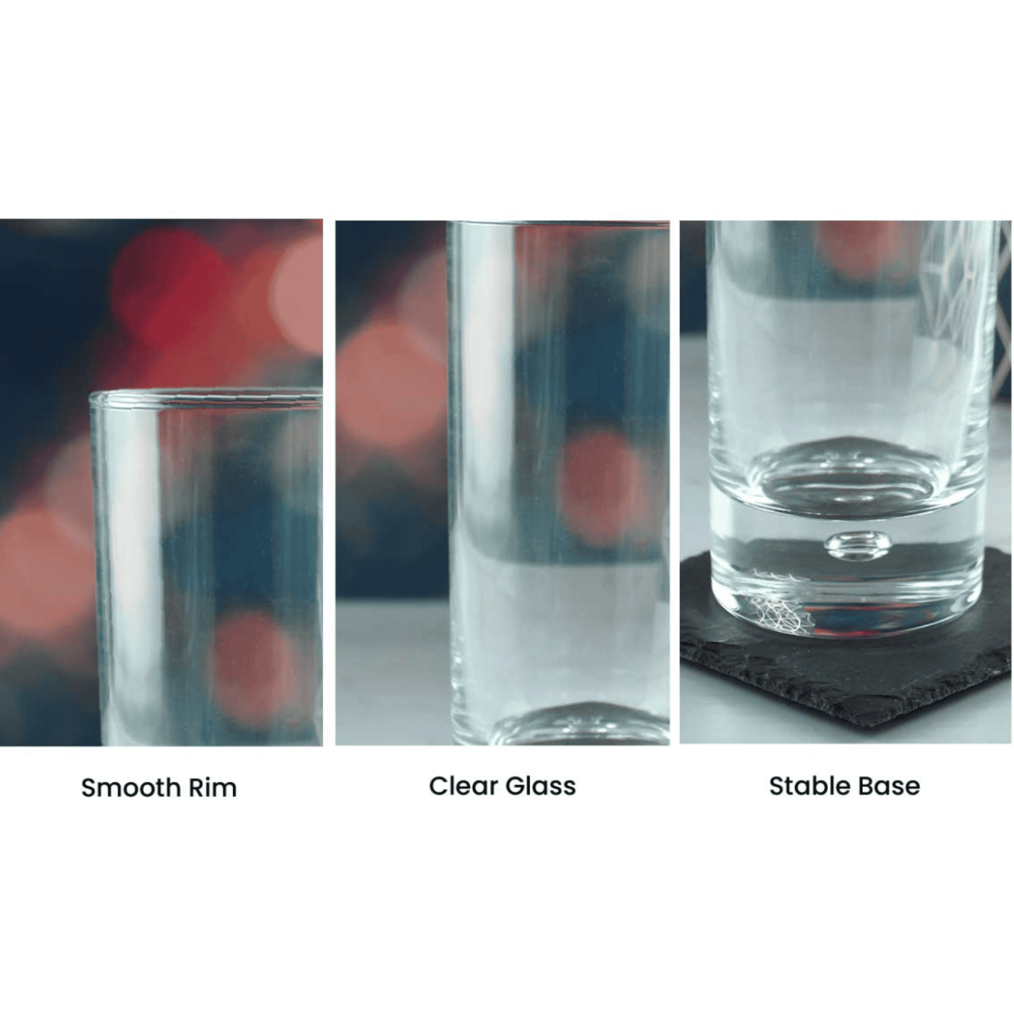 engraved hiball bubble glass