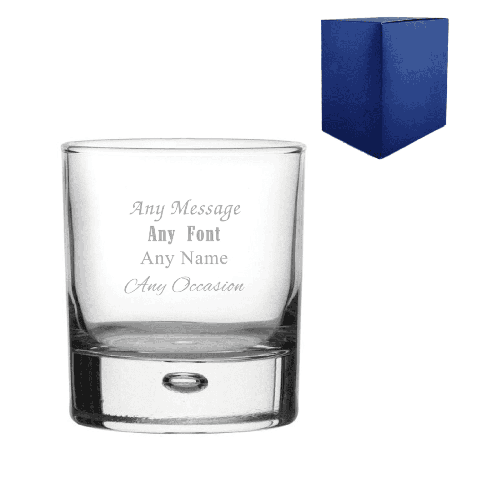 bubble whisky glass
