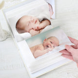 personalised memorial photo album showing the inside of the album