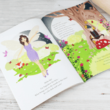personalised childrens baking story book showing the inside of the book