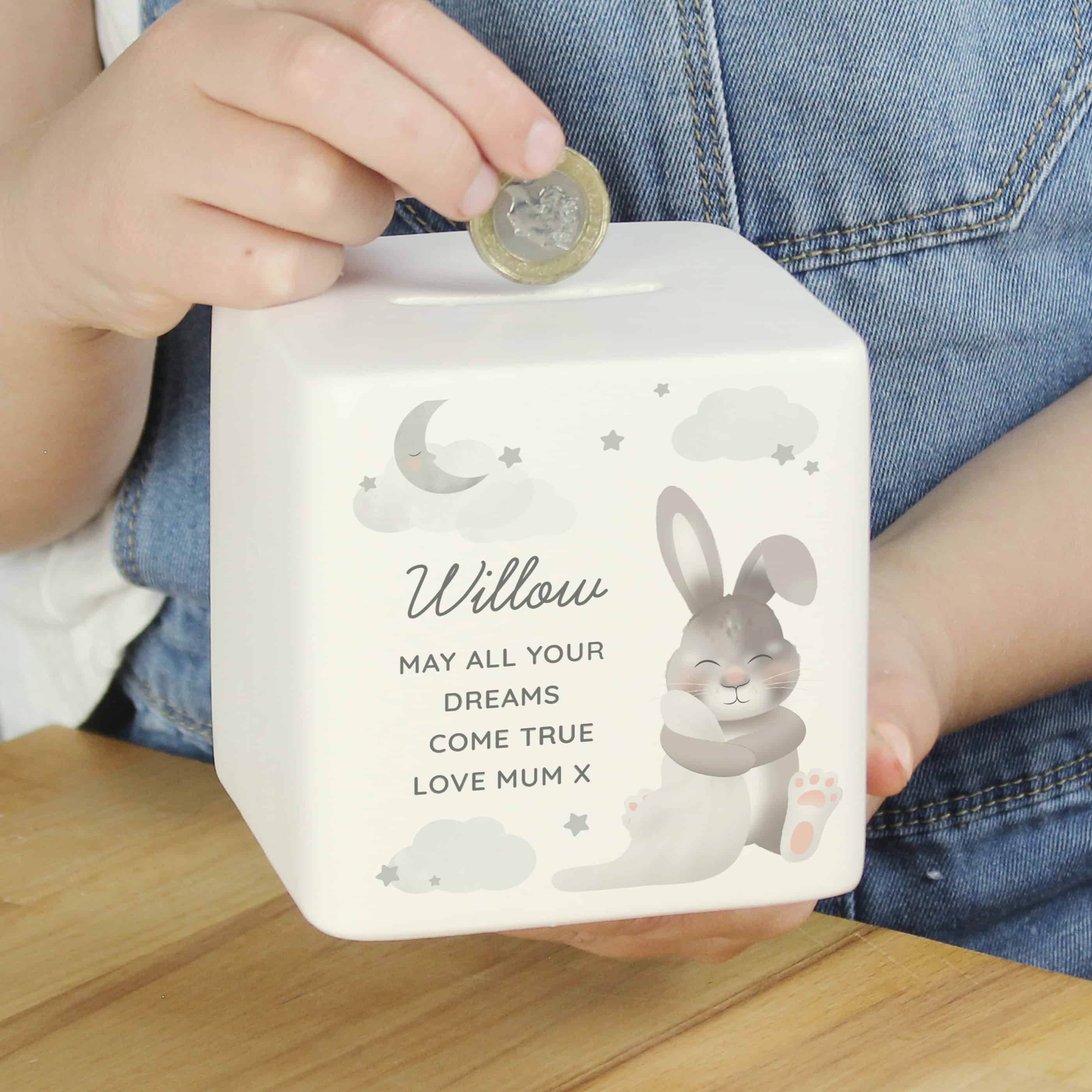 personalised ceramic money box