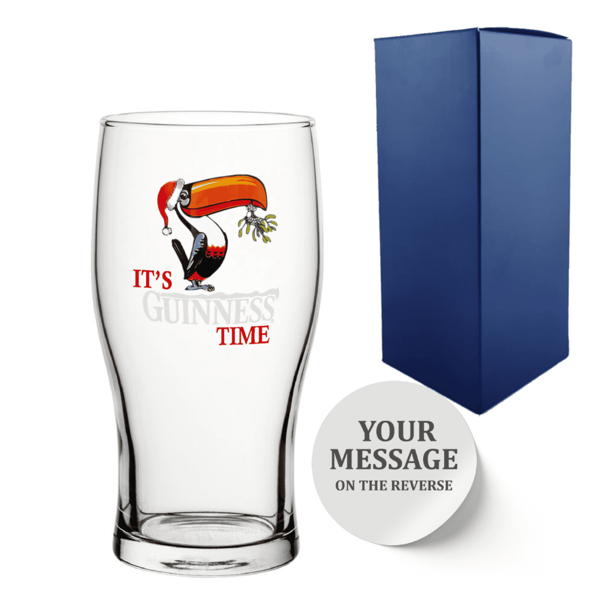 Official Christmas Toucan Guinness Pint Glass