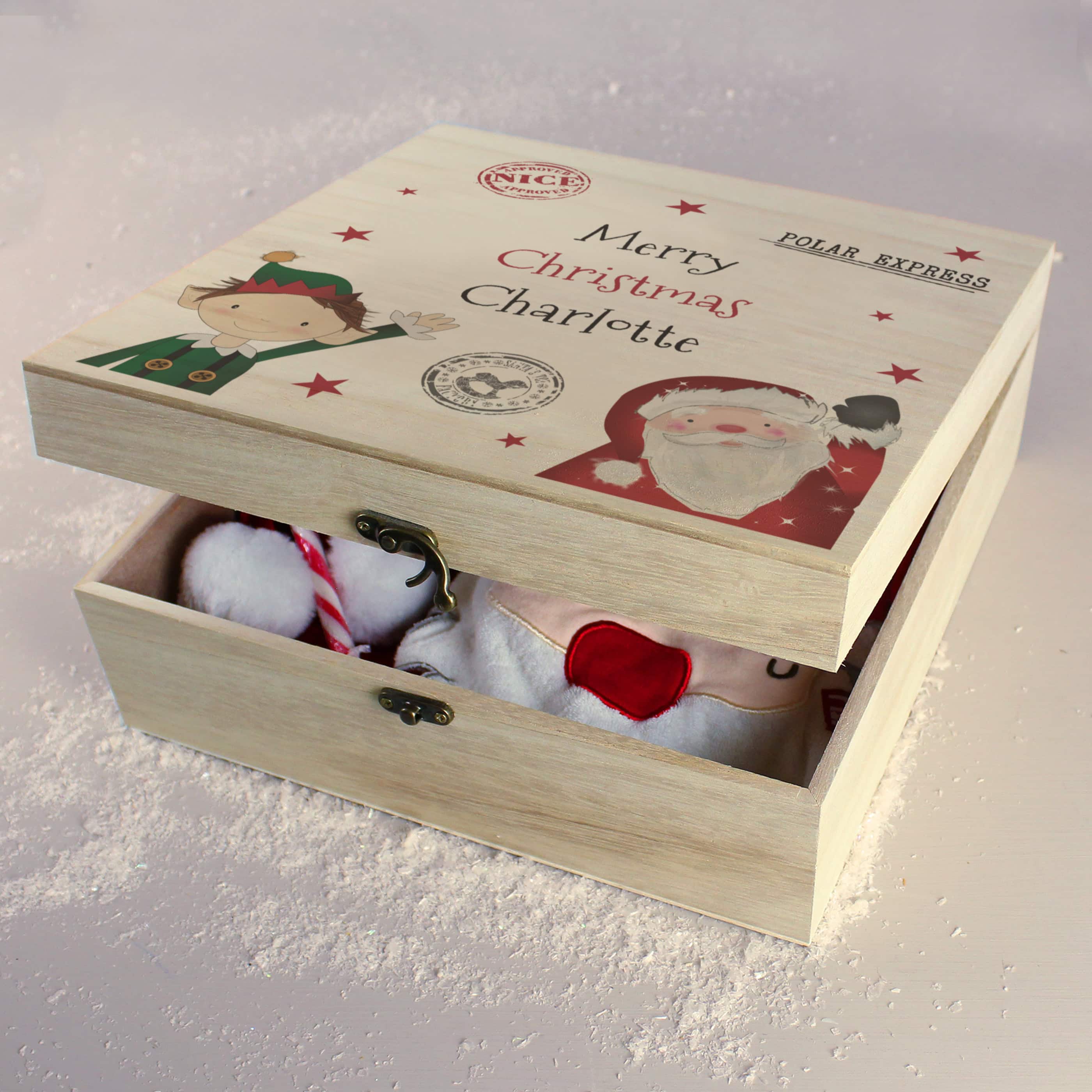 Personalised Wooden Christmas Eve Box
