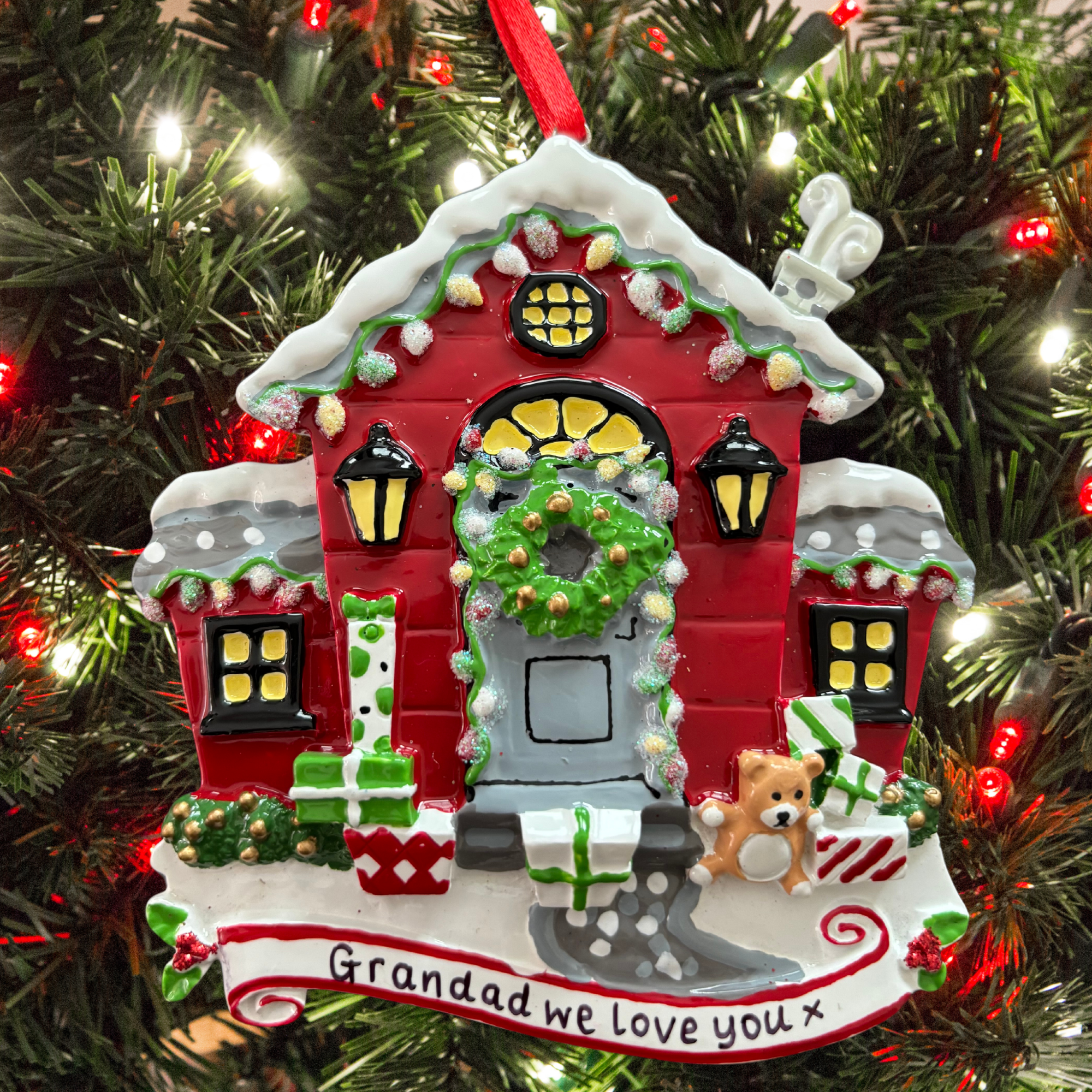 Personalised House Christmas Ornament