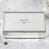 personalised classic mirrored jewellery box with any name