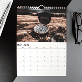 personalised great outdoors a4 wall calendar