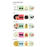Illustrations of different style types with corresponding icons on a white background