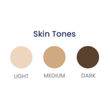 showing the 3 different skin tones that can be personalised on the book for the auntie and the child