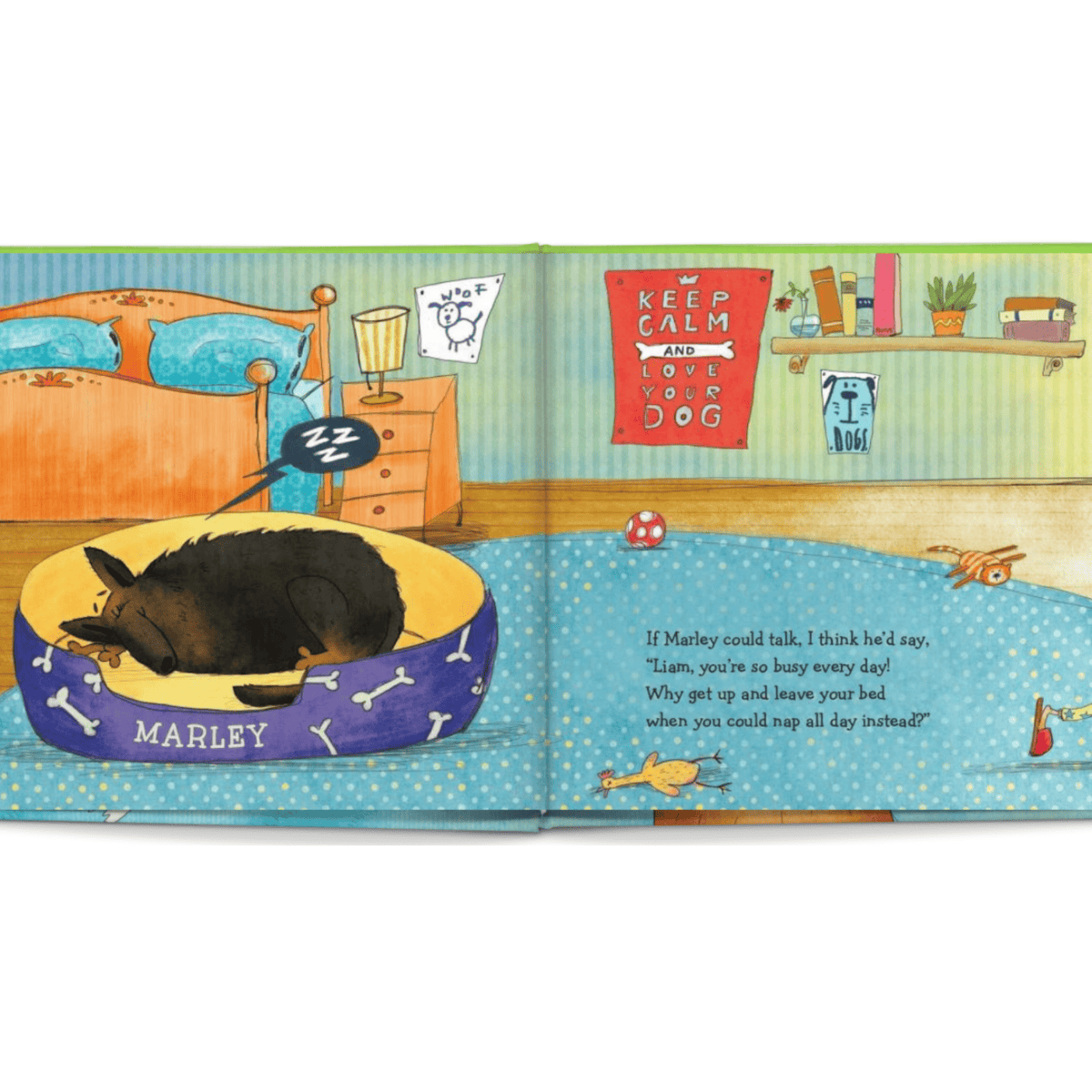 personalised if my dog could took illustrated book showing some ofthe pages