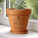 personalised pet memorial plant pot