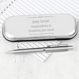 personalised scroll pen box set engraved with any message over 3 lines