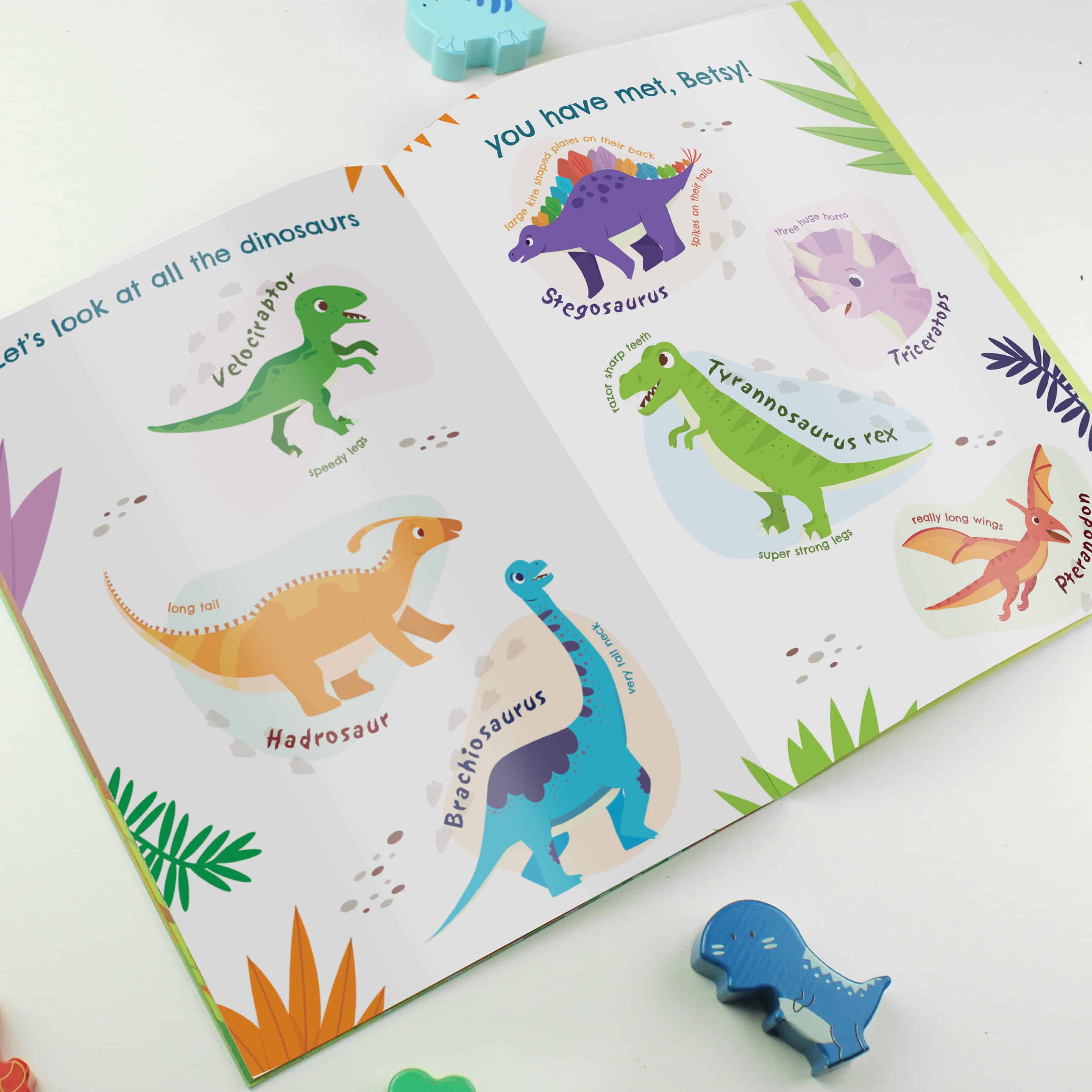 personalised dinosaur adventure story book