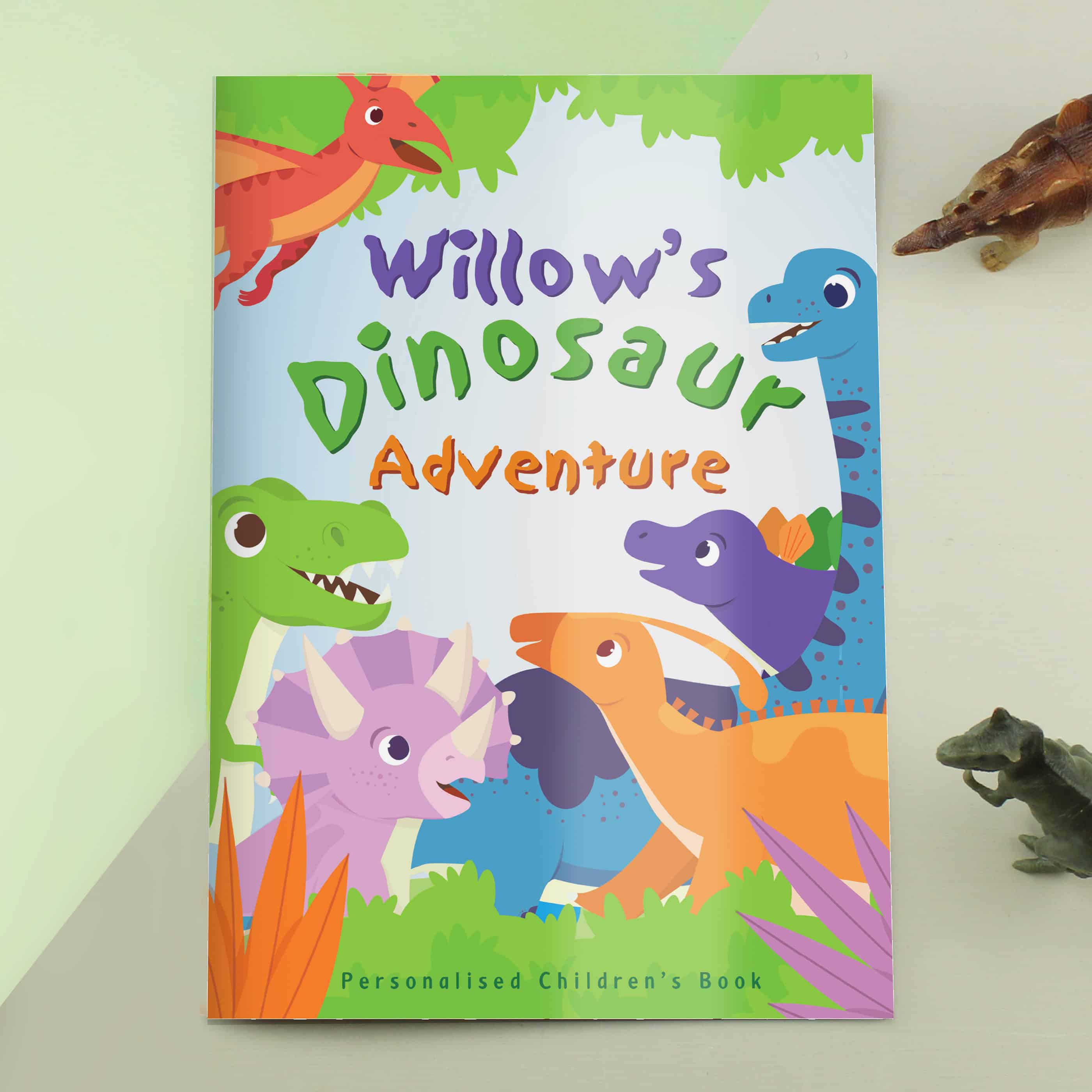 personalised dinosaur adventure story book