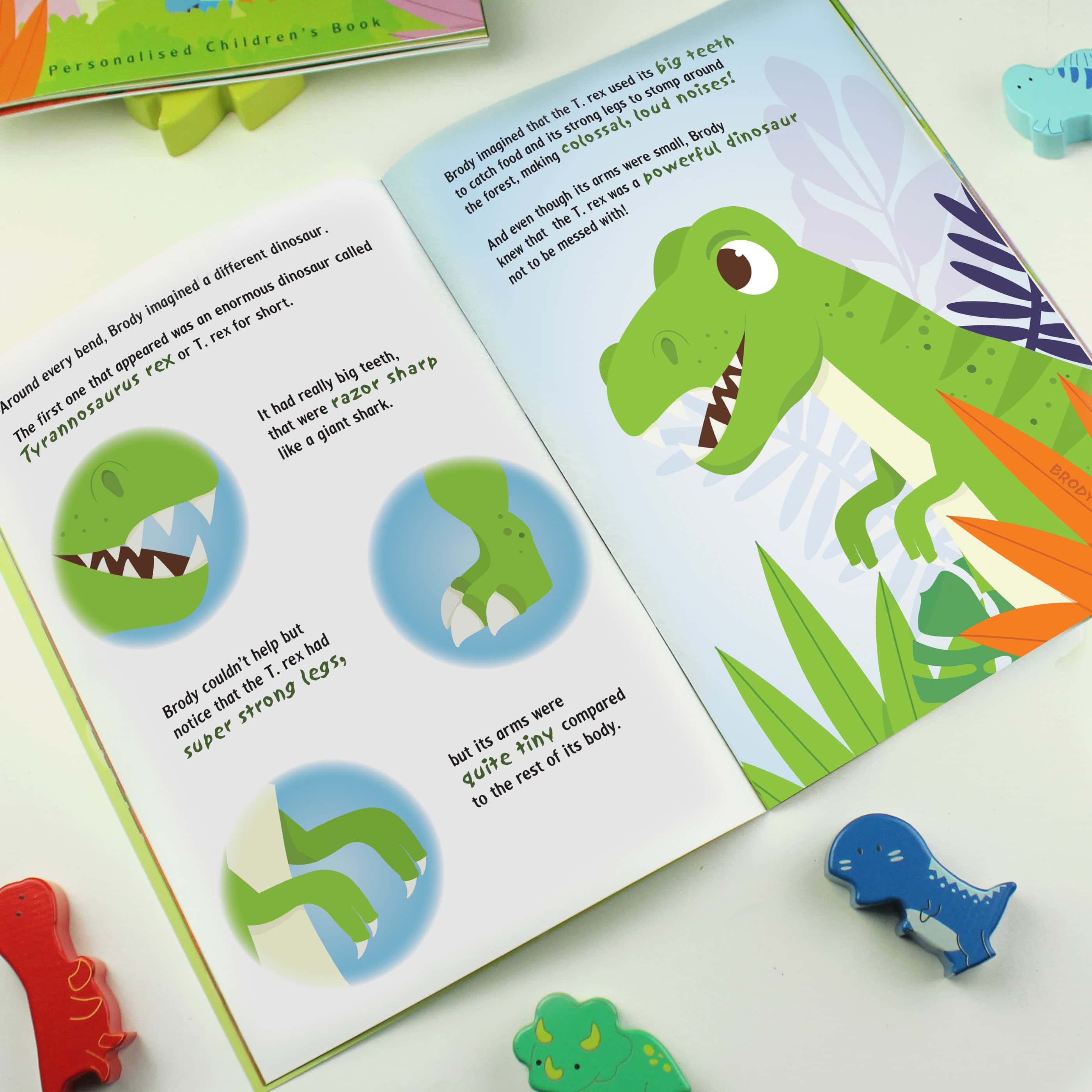 personalised dinosaur adventure story book