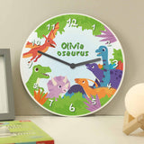 personalised dinosaur clock