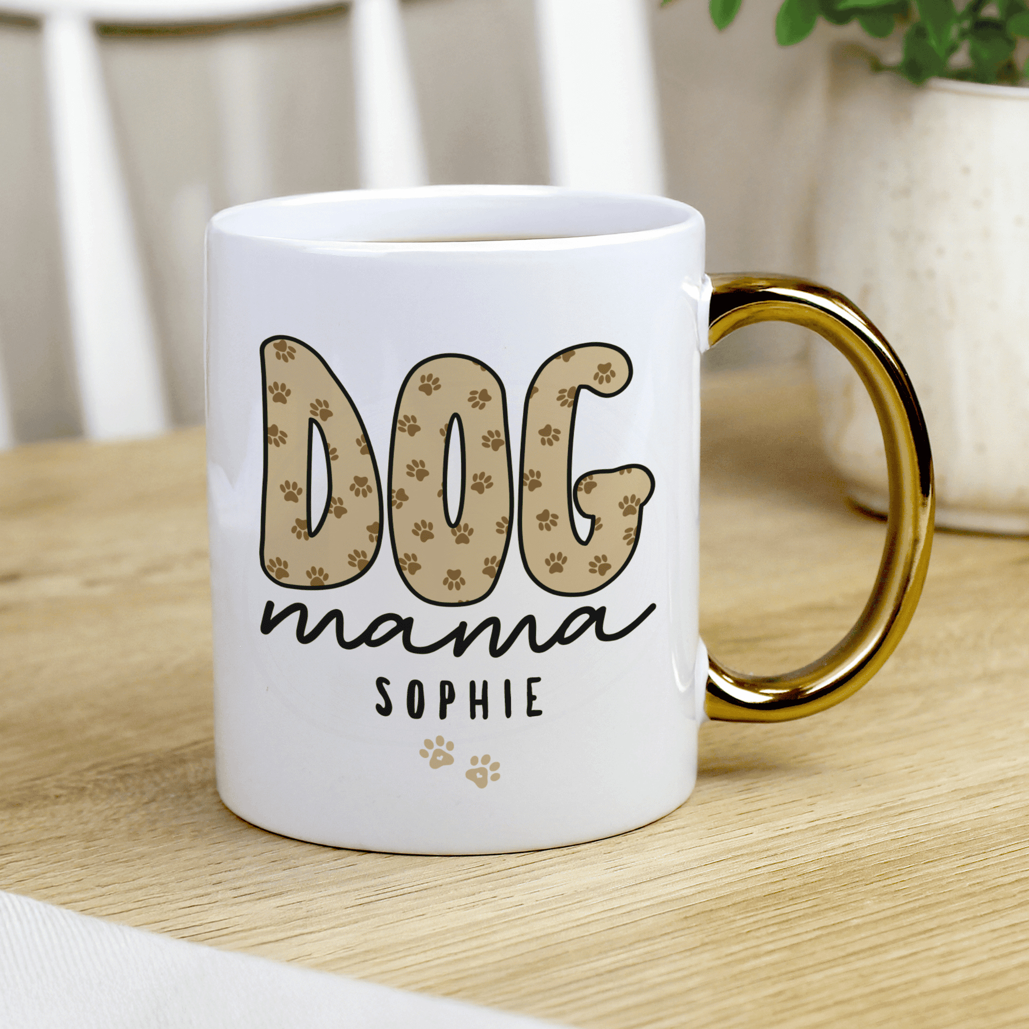 personalised dog mama mug