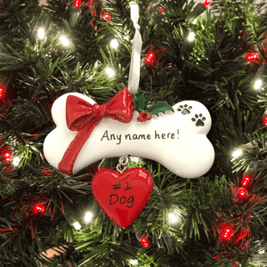 personalised dog tree decoration