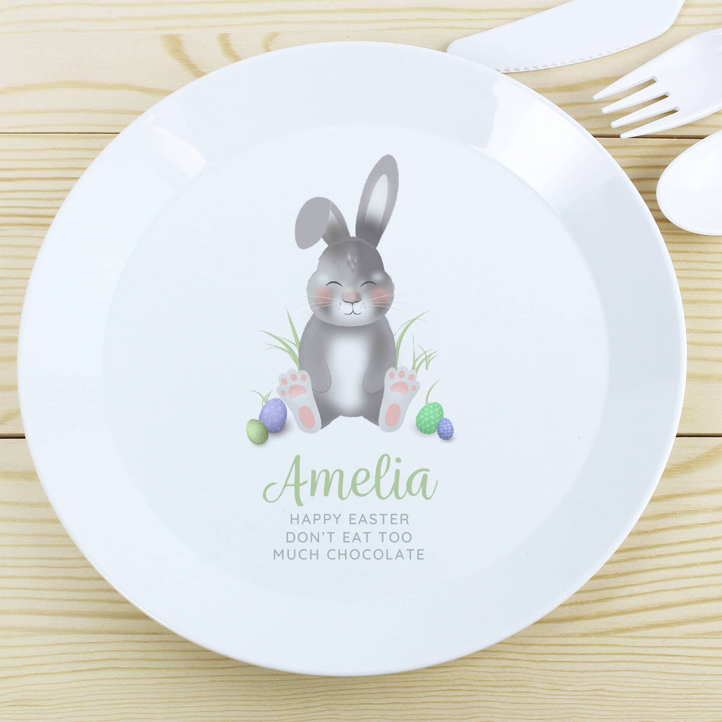 personalised Easter Bunny plate