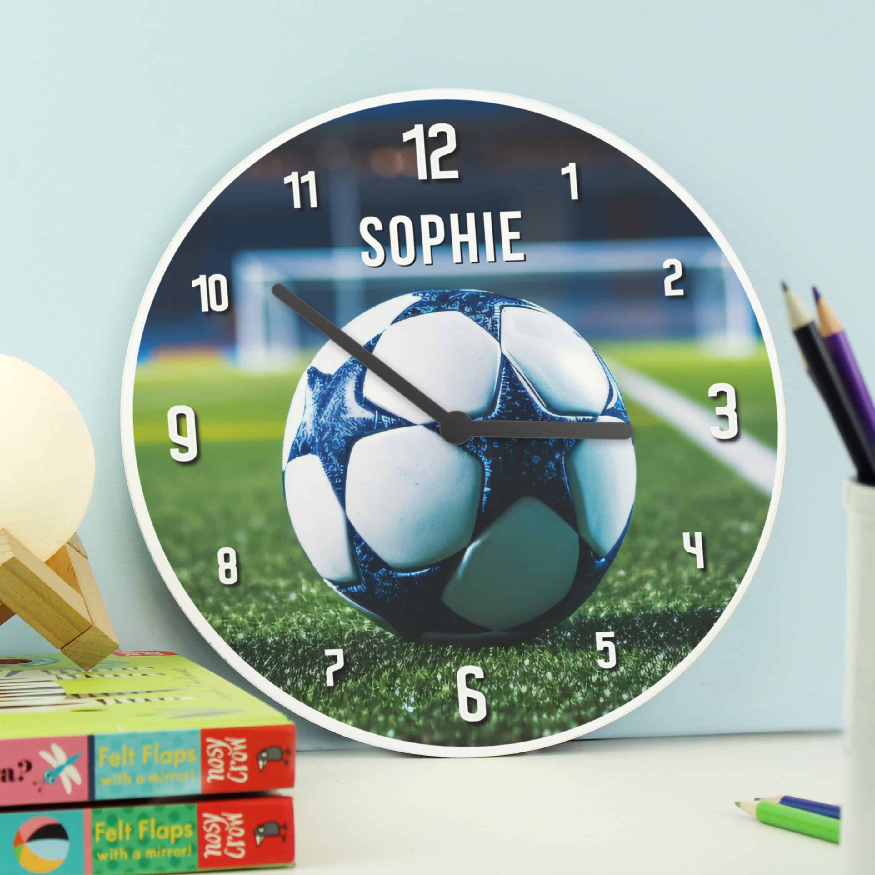 personalised football clock
