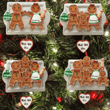 gingerbread collage showing the 4 different family options that can be personalised