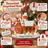 personalised gingerbread house family of 2