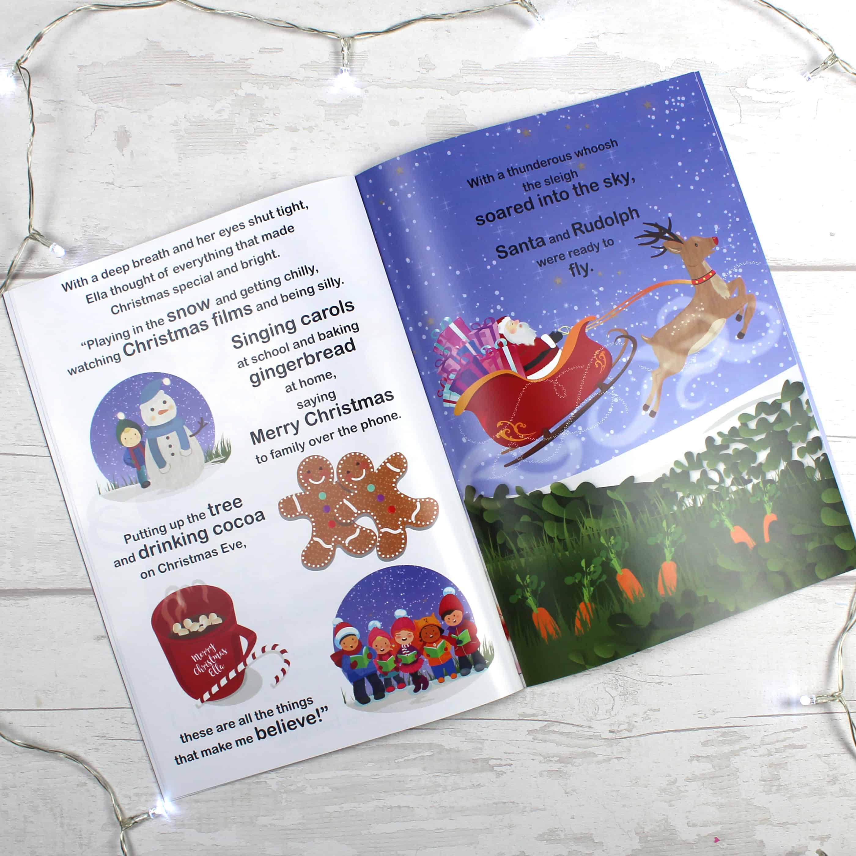 Personalised Girls Christmas Story Book