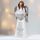 personalised guardian angel ornament with any name and short message on the dress