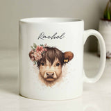 Personalised Highland Cow Mug – Ceramic Mug, Highland Cow Gift