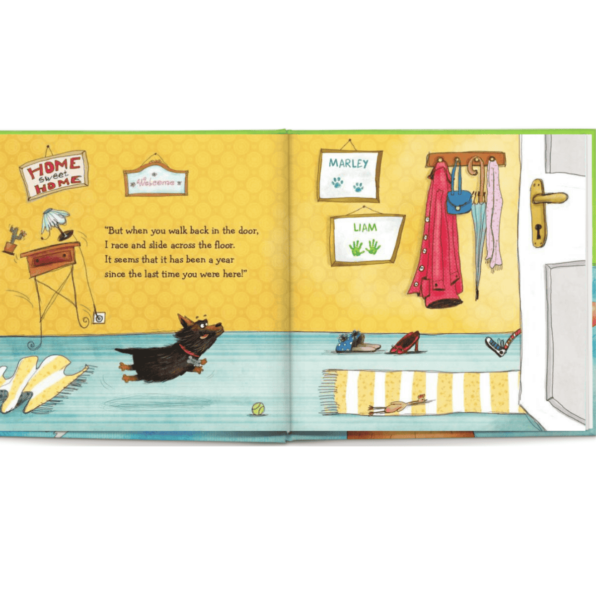 personalised if my dog could took illustrated book showing some ofthe pages