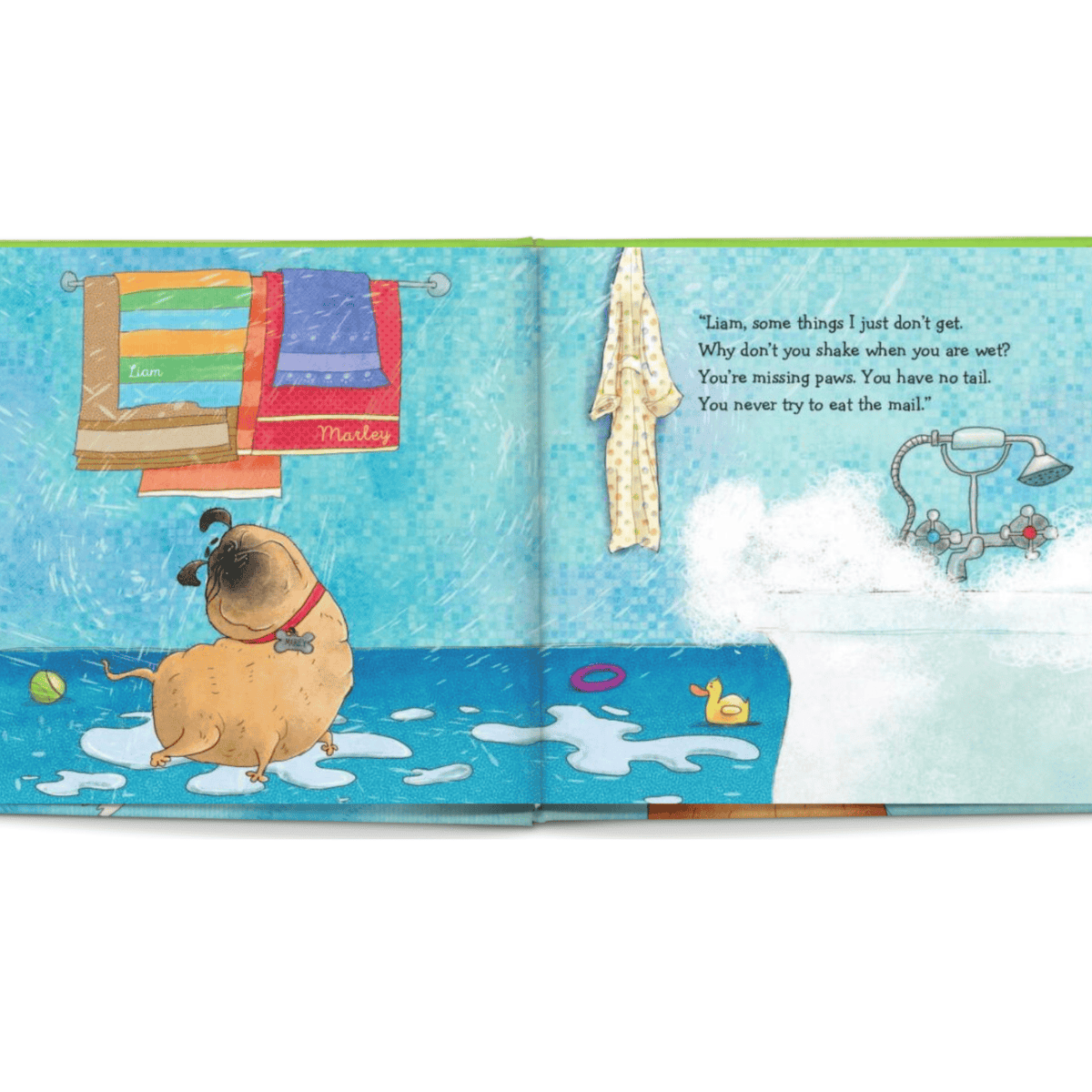 personalised if my dog could took illustrated book showing some ofthe pages